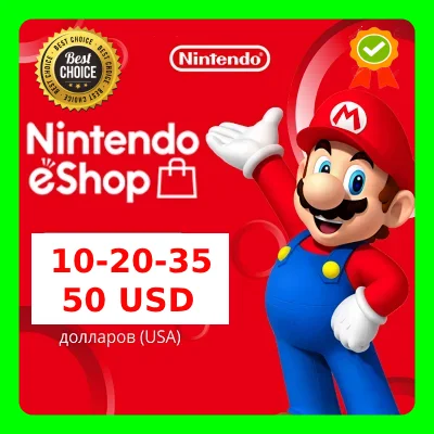 🔥🔥 Nintendo eShop Card 10-20-35-50$ USD USA 🚀
