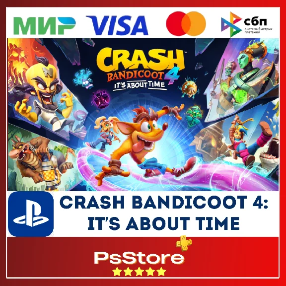 🔴Crash Bandicoot 4:It’s About Time🎮Турция PS4 PS5🔴PS