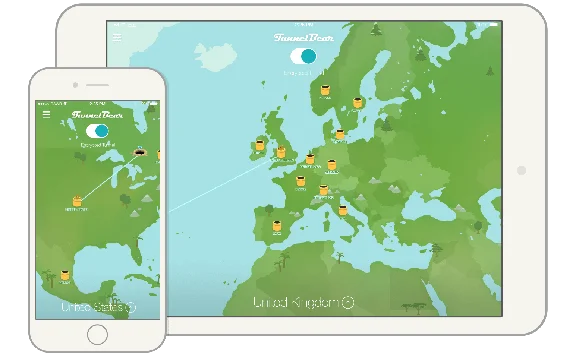 TUNNELBEAR VPN + ГАРАНТИЯ + CASHBACK