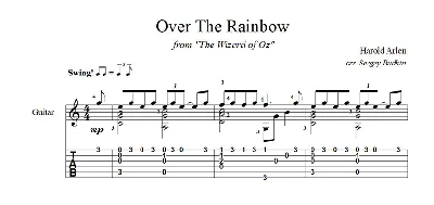 Over The Rainbow (The Wizard of Oz) Guitar Notes