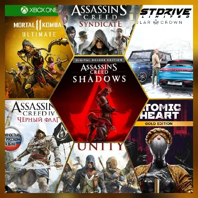 ASSASSINS’S CREED SHADOWS ! 7 Игр ! XBOX ACCOUNT