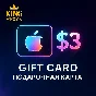 APPLE ITUNES (3 USD) GIFT CARD/AUTO DELIVERY/0% FEE
