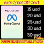 Meta Quest Gift Card  15-20-25-30-50 USD 🌎FAST!