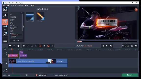 ⭐ Movavi Video Editor Plus 2020 - Cinematic Set Effects