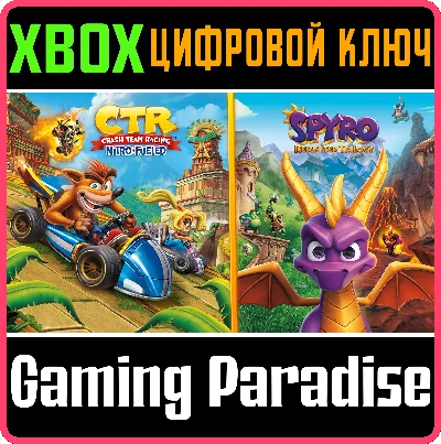 ❗CRASH TEAM RACING NITRO-FUELED + SPYRO GAME BUNDLE❗🎮