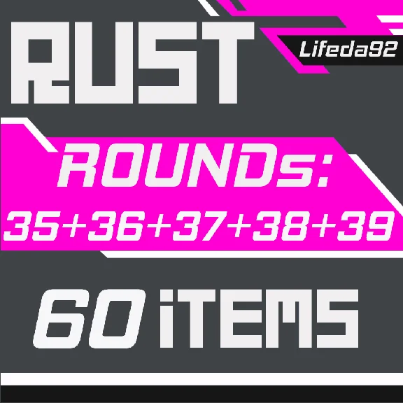 RUST SKINS✦TWITCH DROPS✦Round 35+36+37+38+39✦60 ITEMS🎁