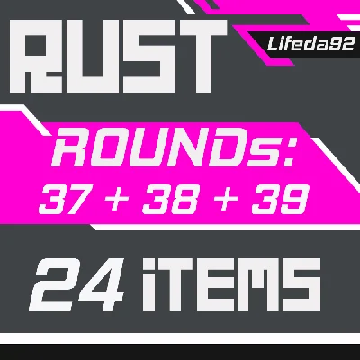 🔥 RUST SKINS✦TWITCH DROPS✦Round 37+38+39✦ 24 ITEMS +🎁