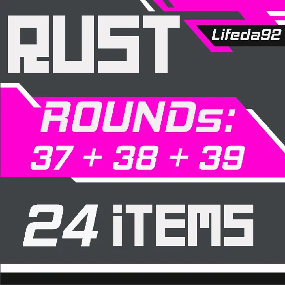 🔥 RUST SKINS✦TWITCH DROPS✦Round 37+38+39✦ 24 ITEMS +🎁