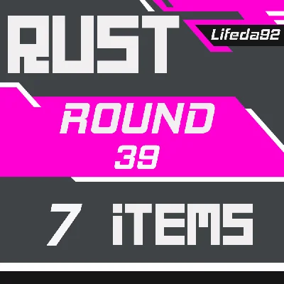 🔥 RUST ✦ TWITCH DROPS ✦ SKINS ✦ Round 39 ✦7 ITEMS + 🎁