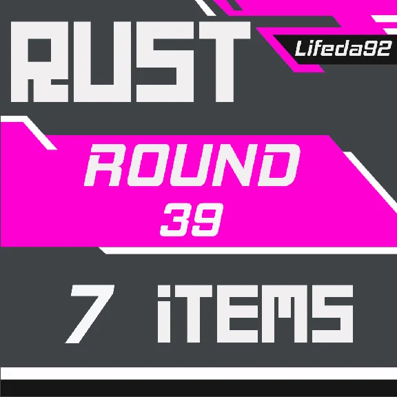 🔥 RUST ✦ TWITCH DROPS ✦ SKINS ✦ Round 39 ✦7 ITEMS + 🎁