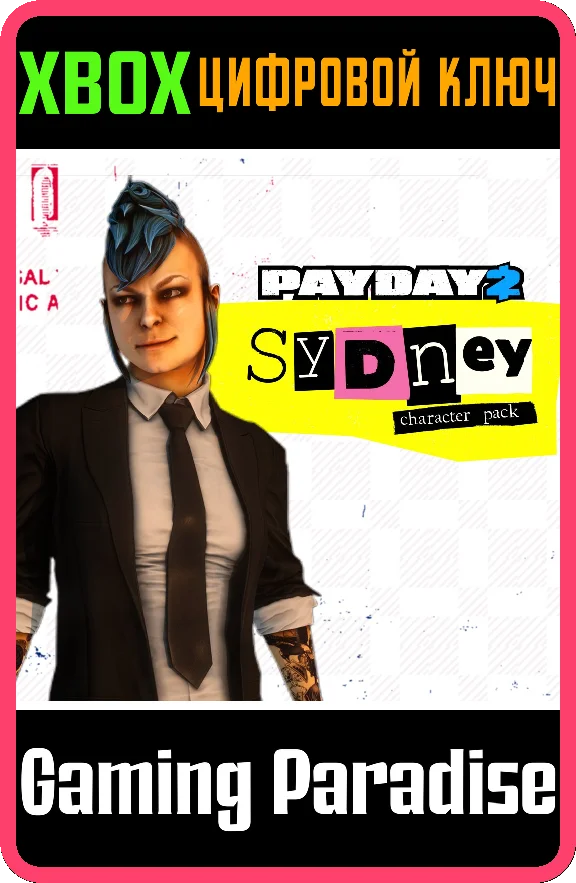 ❗PAYDAY 2: CRIMEWAVE EDITION - Sydney Character ❗XBOX❗
