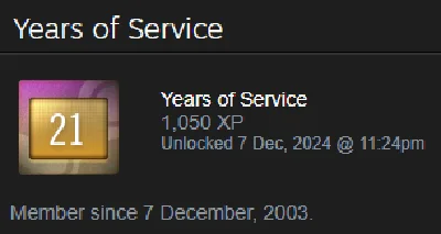✅ Аккаунт стим 2003 года. Выслуга 21 год. + медали  ✅