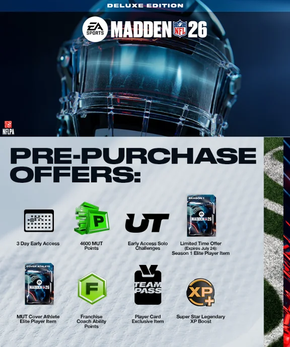 🔴EA SPORTS Madden NFL 26 Deluxe🔥All DLC🔥+PATCHES🔴