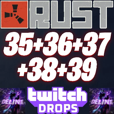 RUST TWITCH DROPS ✅ 35+36+37+38+39 ROUND (60 SKINS)