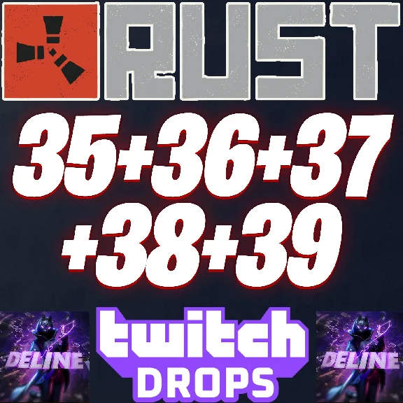 RUST TWITCH DROPS ✅ 35+36+37+38+39 ROUND (60 SKINS)