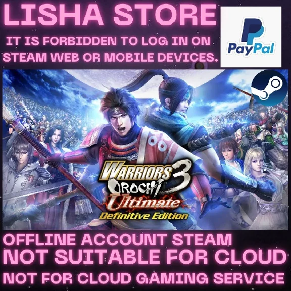 WARRIORS OROCHI 3 Ultimate Definitive Edition Paypal