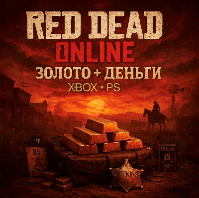 RED DEAD GOLD BARS + MONEY | XBOX PS 4/5 RDO/RDR