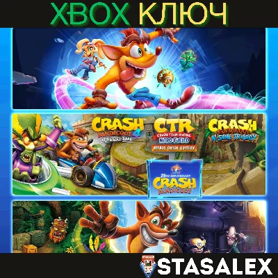 CRASH BANDICOOT НАБОР QUADRILOGY XBOX ONE,SERIES X|S🔑