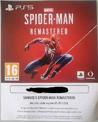 PSN Key Spider Man Remastered PS5 RU, UA, EU, PL + DLC