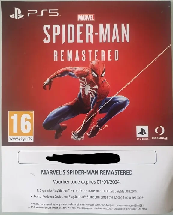 PSN Key Spider Man Remastered PS5 RU, UA, EU, PL + DLC