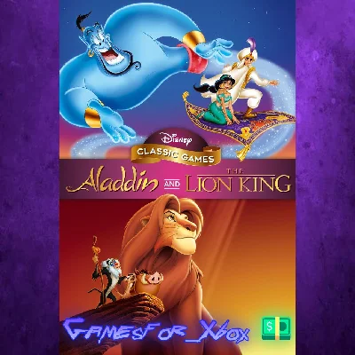 ☀️Disney Classic Games: Aladdin and The Lion Ki XBOX💵