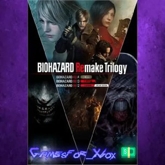 ☀️BIOHAZARD Remake Trilogy XBOX💵