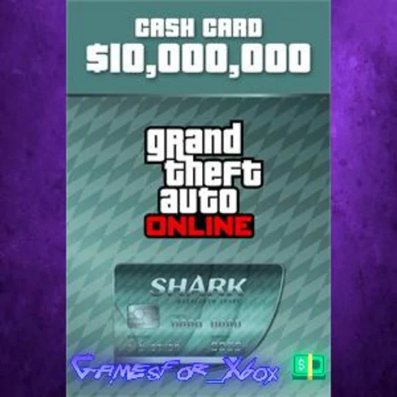 GTA Online Megalodon Shark Cash Card Xbox Series X|S XB