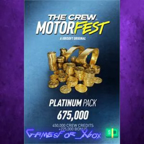 The Crew Motorfest Platinum Pack 675,000 Crew Credits X