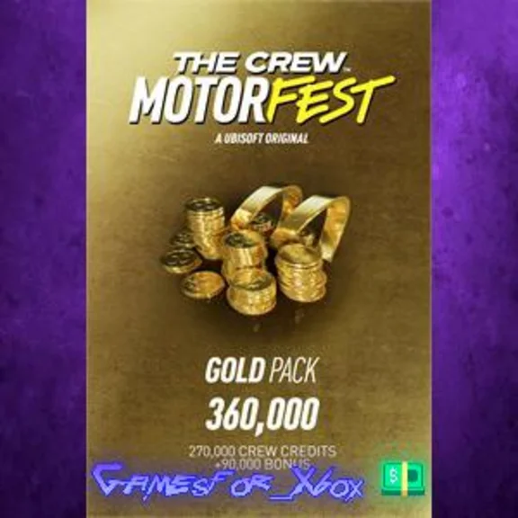 The Crew Motorfest Gold Pack 360,000 Crew Credits XBOX