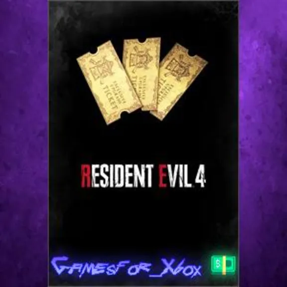 Resident Evil 4 Weapon Exclusive Upgrade Ticket x3 A XBOX DLC