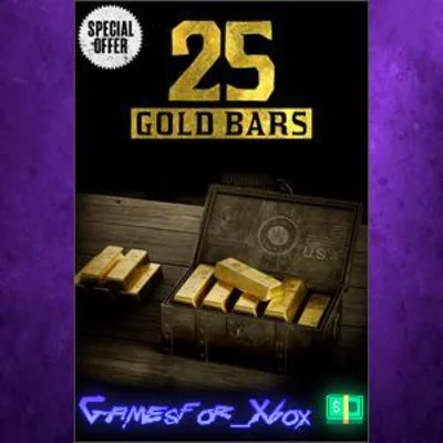 ☀️One Time Special Offer 25 Gold Bars XBOX DLC
