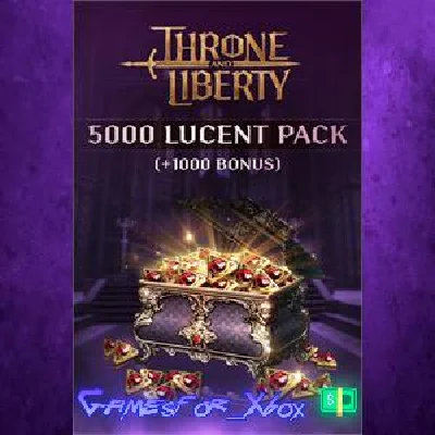 ☀️THRONE AND LIBERTY - 5,000 Lucent Pack (+1 XBOX💵DLC