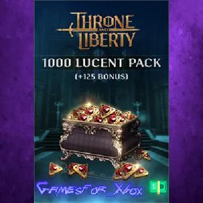 THRONE AND LIBERTY - 1,000 Lucent Pack +125 Bonus XBOX 