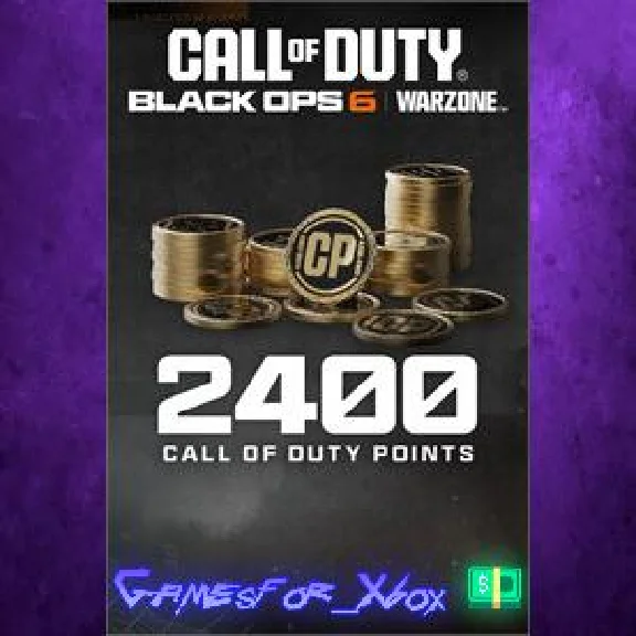 2,400 Black Ops 6 or Call of Duty Warzone Points XBOX D