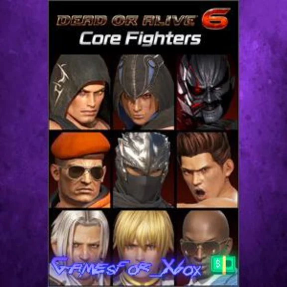 DEAD OR ALIVE 6 Core Fighters - Male Fighters Set XBOX 