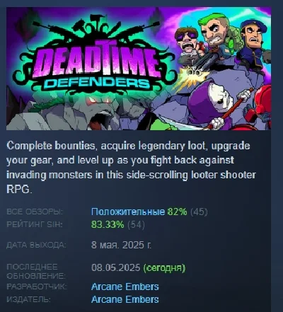 Deadtime Defenders 💎 АВТОДОСТАВКА STEAM РОССИЯ