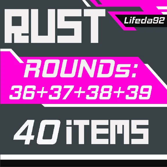 🔥 RUST SKINS✦TWITCH DROPS✦Round 36+37+38+39✦40 ITEMS🎁
