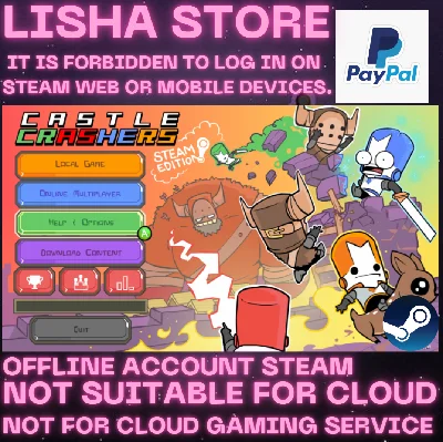 Castle Crashers Стим Оффлайн Paypal