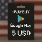 USA🪁GOOGLE PLAY 5 USD🪁Gift Card code пополнения $