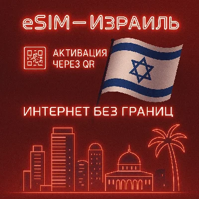 eSIM - Туристическая  сим карта - Израиль / Airalo