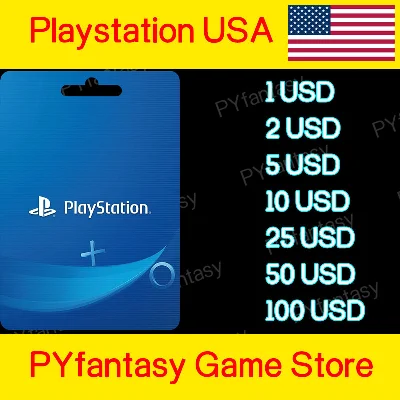 🔑PlayStation PSN USD 1-2-3-4-5 US⚡️  Gift Cards🎁