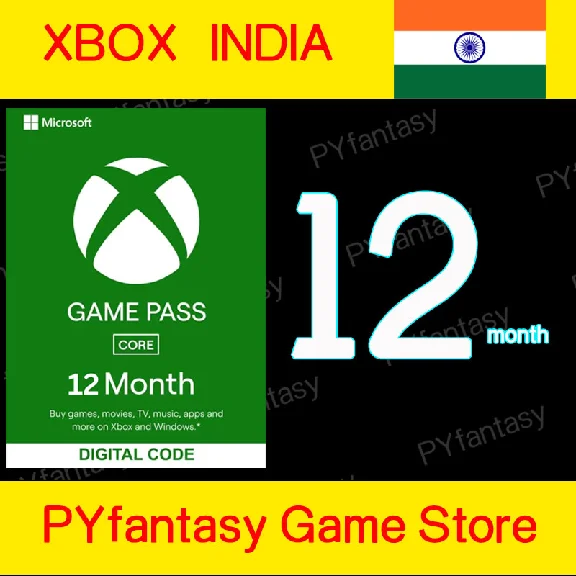 🔑Xbox Game Pass Core 12 Month (India)⚡️⚡️⚡️