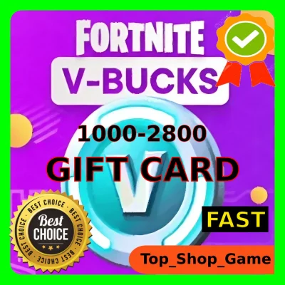 🔥 FORTNITE Gift Card 1000 - 2800 V-Bucks EPIC Game 🔥