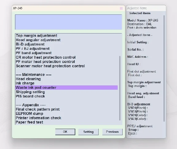 AdjProg Reset-XP245 XP247 XP342 XP343 XP345 XP442 XP445