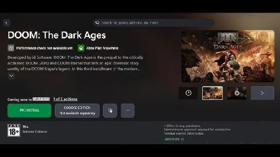 Doom: The Dark Ages 🔥(Online Activation) Games Extras