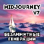 ✅MIDJOURNEY V7 — БЕЗЛИМИТ🟢ПОДПИСКА +ПОДАРОК🎁