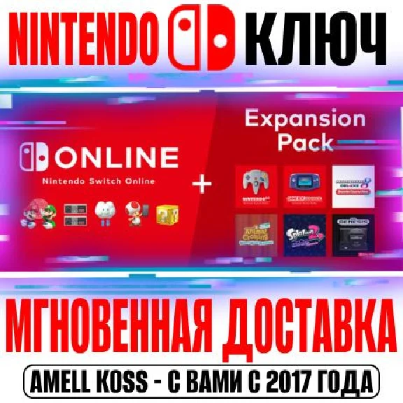 Nintendo Switch Online | Expansion Pack | Family Key