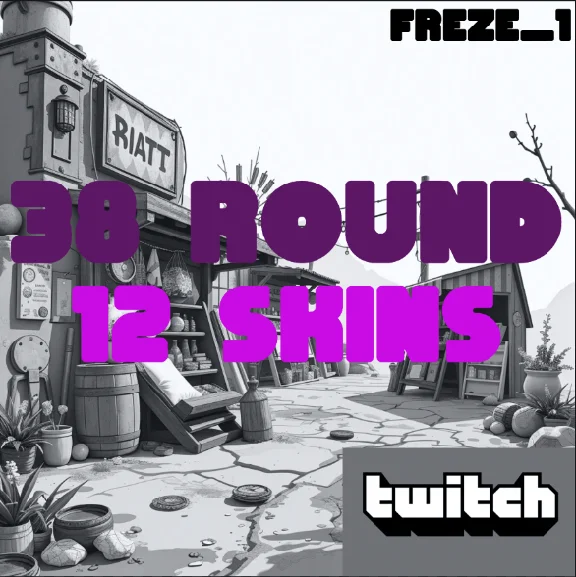RUST TWITCH DROP 🥶38 ROUND 12/12 SKINS🥶