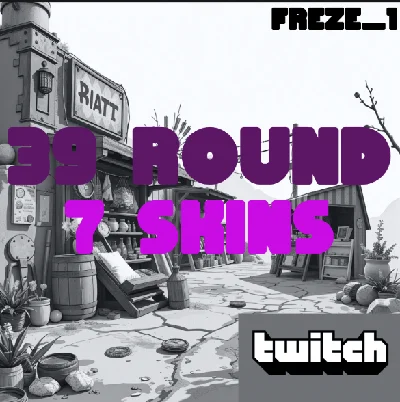 RUST TWITCH DROP 🥶39 ROUND 7/7 SKINS🥶