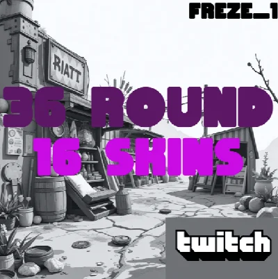 RUST TWITCH DROP 🥶36 ROUND 16/16 SKINS🥶